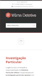 Mobile Screenshot of detetivewilma.com.br